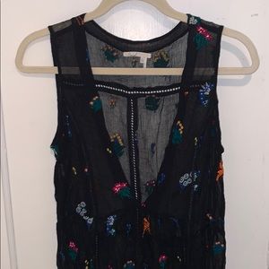 Anthropologie Sleeveless chiffon tunic